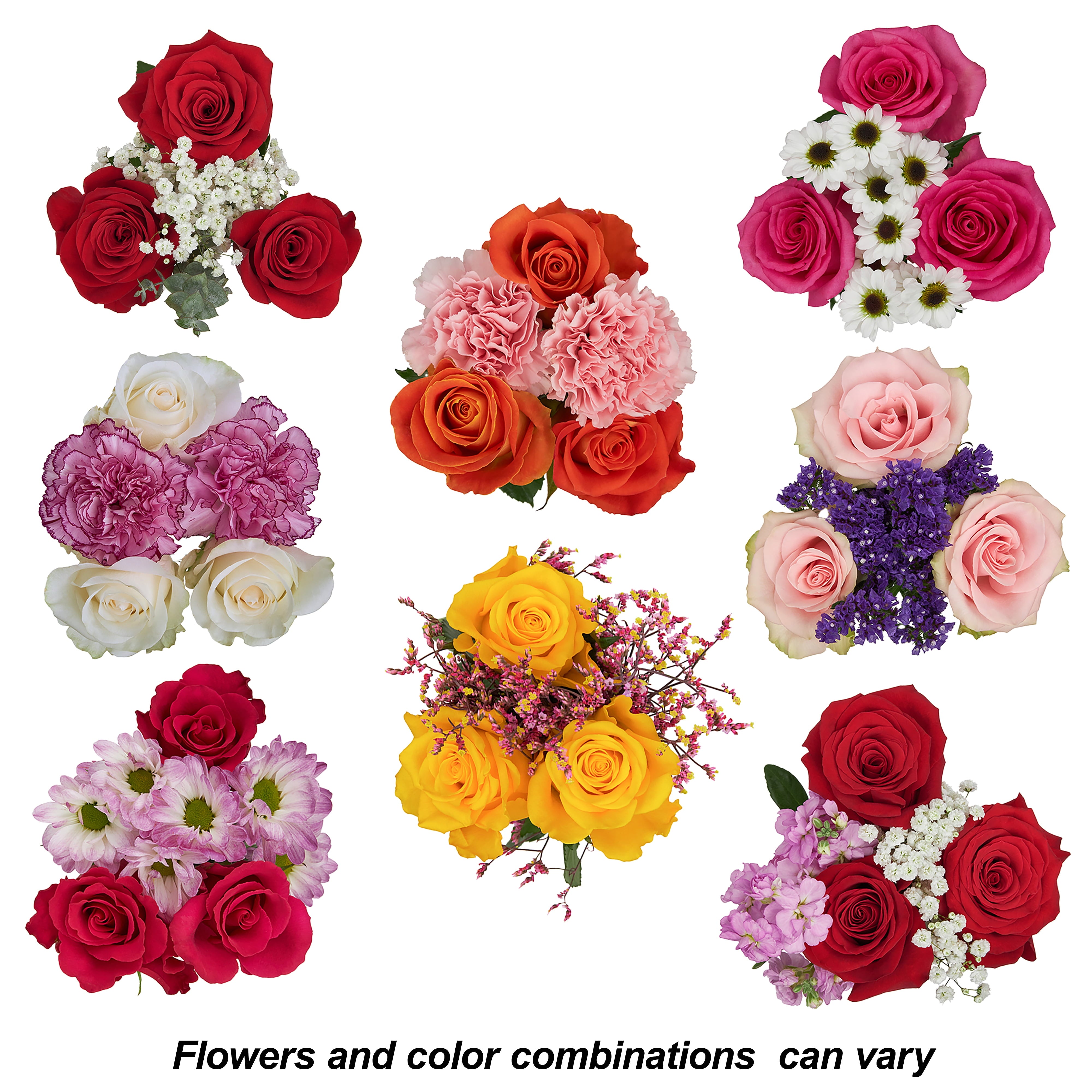 Rose Fresh-Cut Flowers ( 6 Stems ) ( Same Day Delivery Usa )